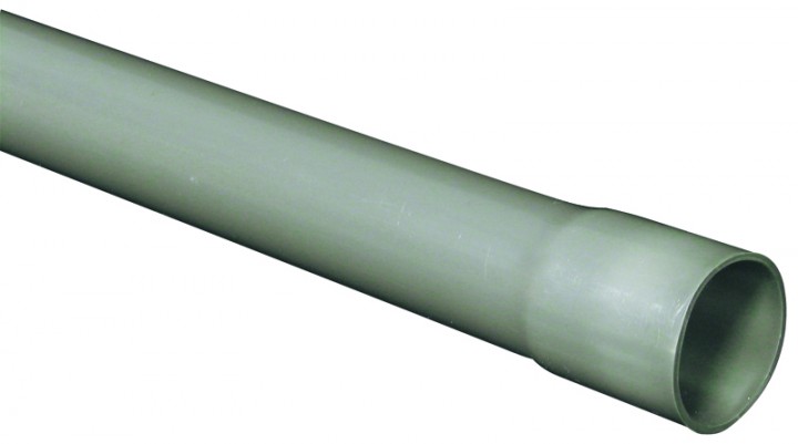 REV Stangenrohr PVC 20mm - 2 Meter Grau Für Elektroinstallation