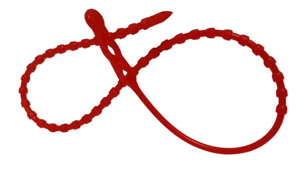 Blitzbinder mit Kugeln in rot