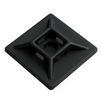 Schwarzer Klebesockel mit 3M-Acrylatkleber