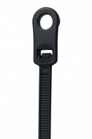 Befestigungsbinder 1-teilig mit Schrauböse - schwarz