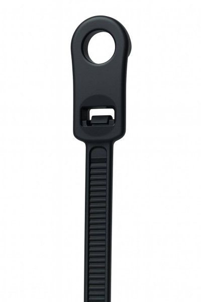 Befestigungsbinder 1-teilig mit Schrauböse - schwarz