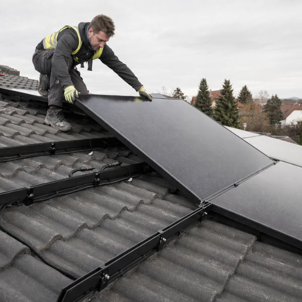 Solateuer-Dachmontage