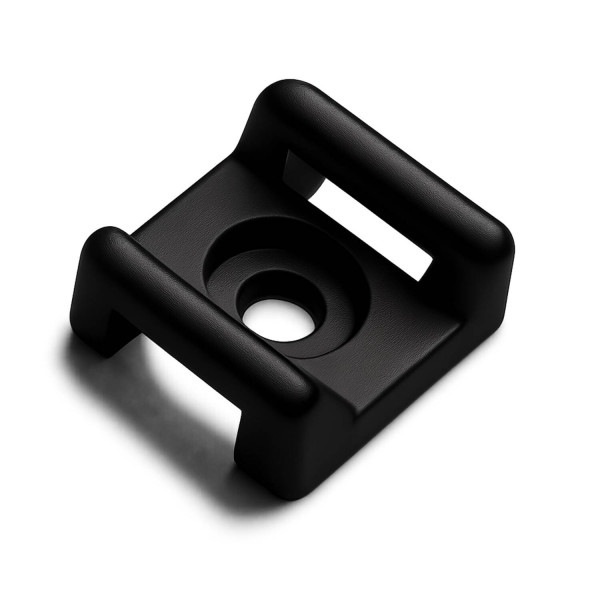 Schraubsockel für Kabelbinder, Sonderform aus Kunststoff