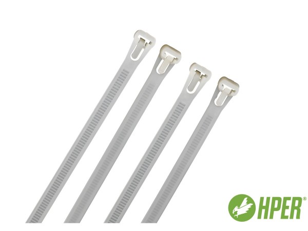HPER Kabelbinder wiederlösbar nachhaltig 250 x 7,5 mm natur (VE100)