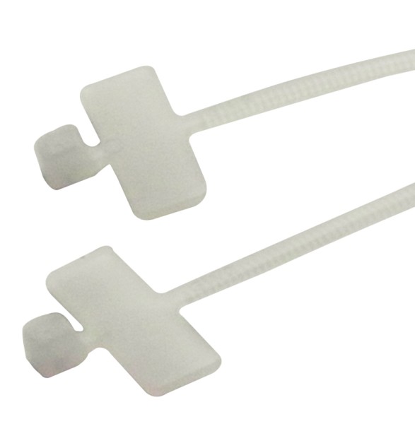 Kabelbinder 100 x 2,5 mm mit Beschriftungsfeld 25x6  (VE100)-1