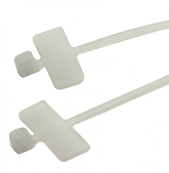Kabelbinder 100 x 2,5 mm mit Beschriftungsfeld 25x6 (VE100)-1