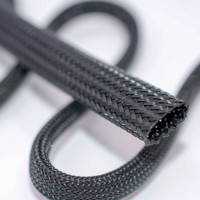 Heavy Duty Textilschlauch schwarz PA-HD