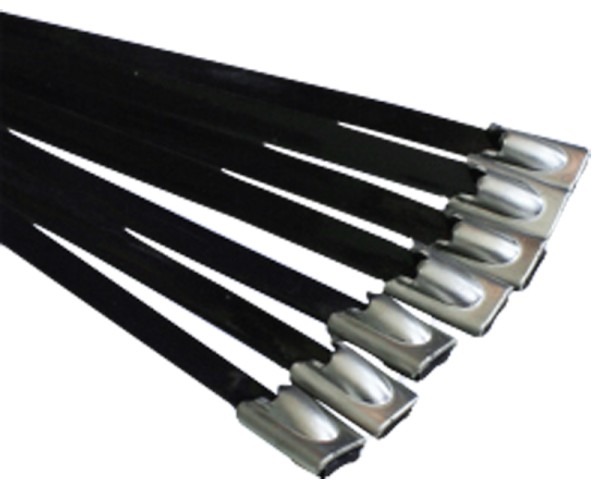 Kabelbinder Edelstahl beschichtet 200 x 4,6 mm (VE100)-1