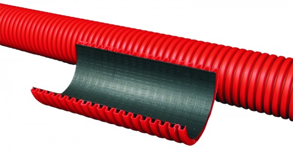 Wellrohr PE-HD innen glatt - Einzughilfe NW40 (VE50)-1