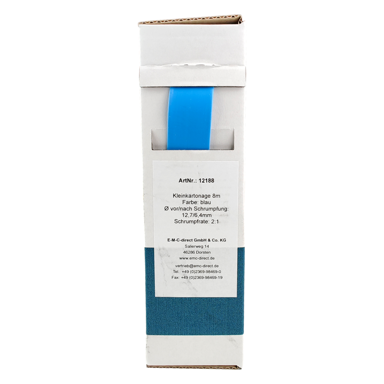 Produktbild von BGS Schrumpfschlauch-Box Rot – 2,5 Mm X 10 M, Schrumpfrate 2:1, 125°C, Im Spender, Individuell Zuschneidbar