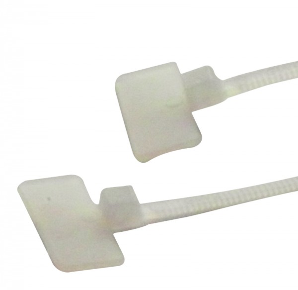 Kabelbinder 100 x 2,5 mm mit Beschriftungsfeld 9x20 (VE100)-1