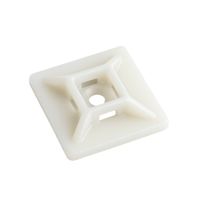 Befestigungssockel für Kabelbinder natur, quadratisch, schraubbar, aus Kunststoff