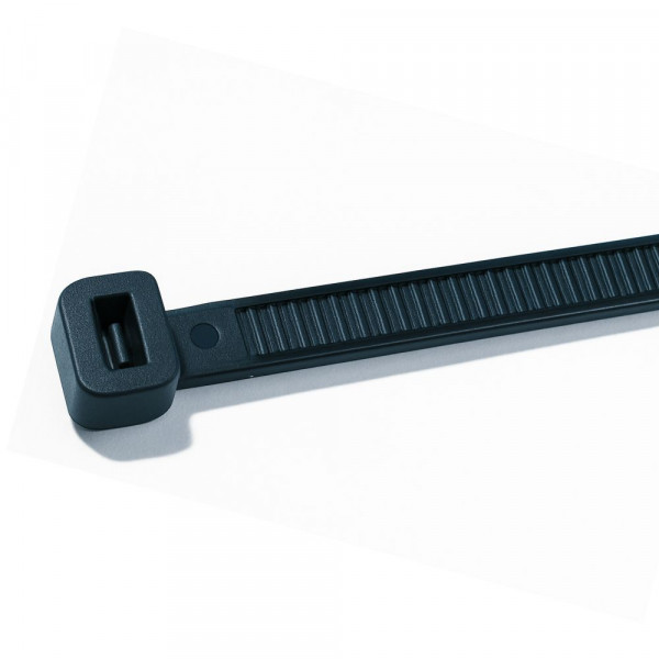 Außenverzahnte Kabelbinder schwarz 115°C