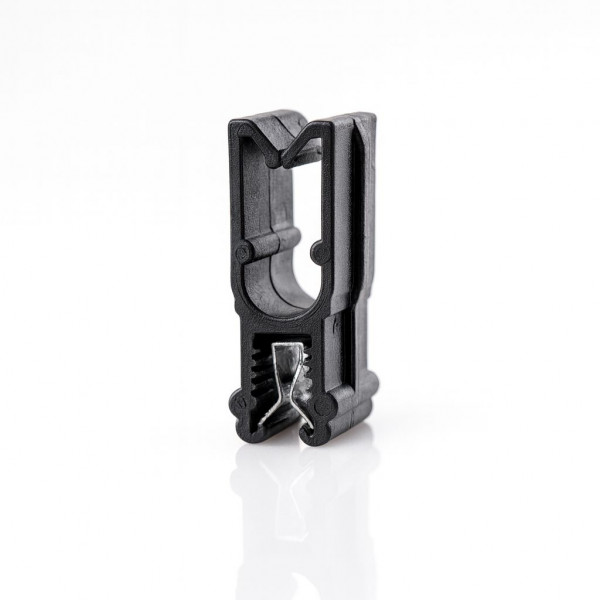 Doppel-Kabelclip 2 × 6 mm, Typ SKC4 für parallele Kabelführung am Profilkopf