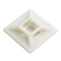 Klebesockel natur  quadratisch, mit 3M-Hochleistungskleber aus Kunststoff