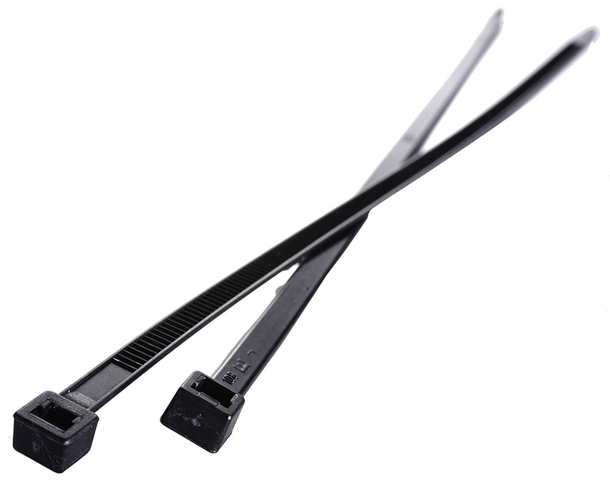 Kabelbinder 2,5 mm stark, 120 mm lang, schwarz — 100 Stück –