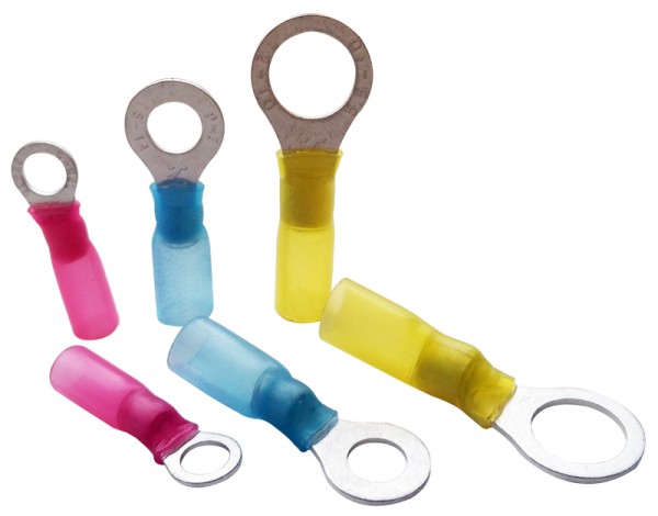 Kabelschuhe, Ring, Loch, isoliert oder unisoliert