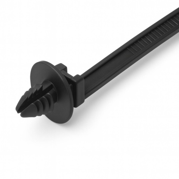 Befestigungsbinder mit Lamellenfuß & Teller PA 6.6 hitzestabilisiert