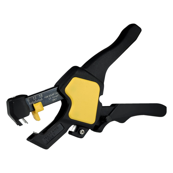 Zange zum sicheren Abisolieren von Solarkabel