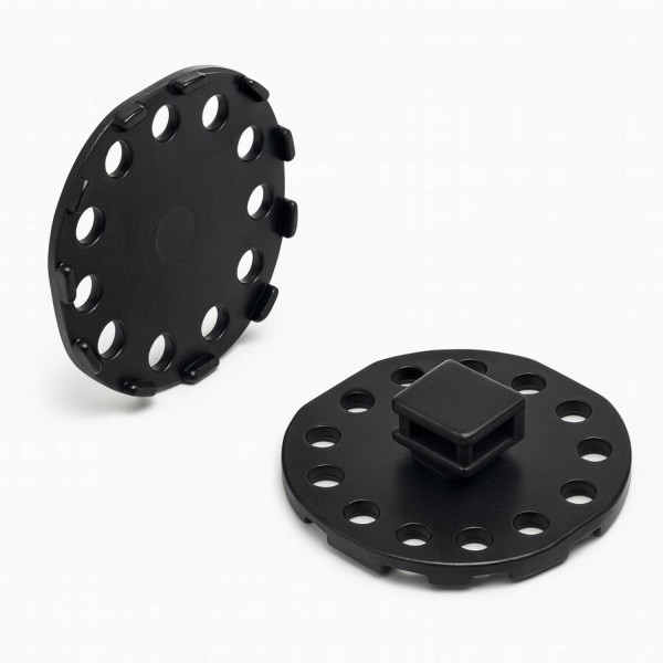 Klebesockel schwarz für Flüssig- oder Pastenkleber zur Verwendung auf unebenen und rauen Flächen