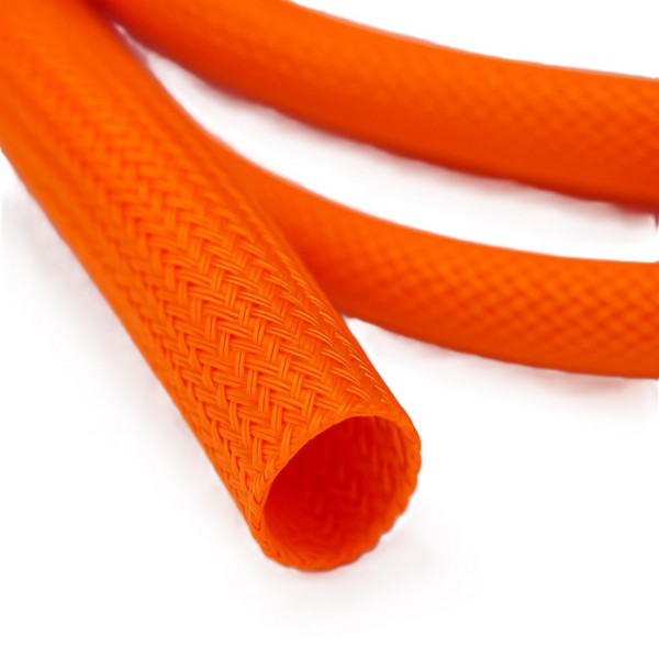 PET-Geflechtschlauch  mittlerer Abriebschutz, orange