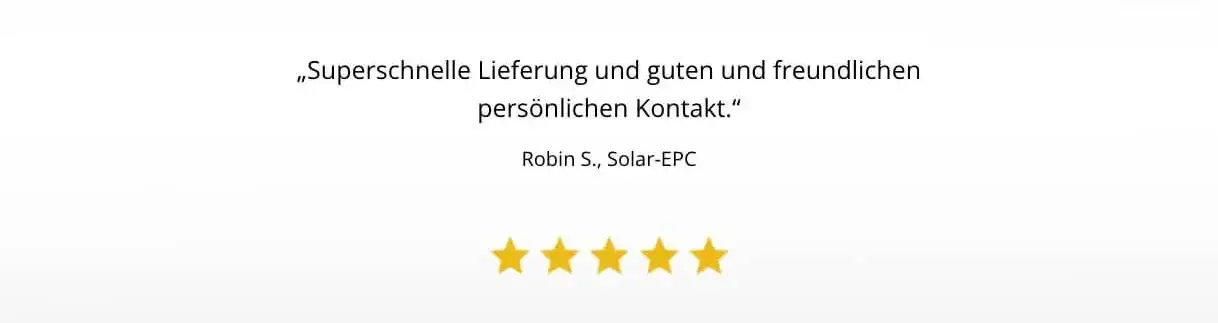 Superschnelle Lieferung und guten und freundlichen persönlichen Kontakt.