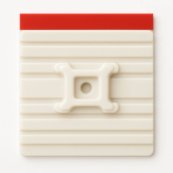 Befestigungsbinder, 2-teilig zur Parallelführung, drehbar um 90° natur