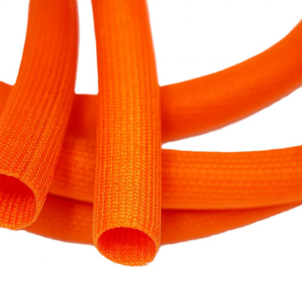 Selbstschließender PET-Geflechtschlauch Orange